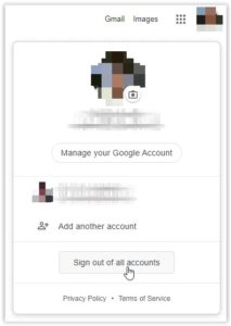 Change Default Google Account