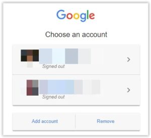 Change Default Google Account