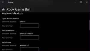 Xbox Game Bar Not Working