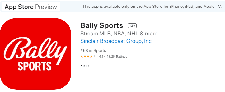 ballysports on apple tv