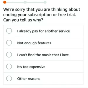 Cancel Amazon Music