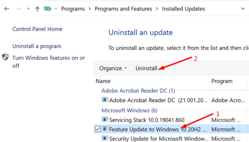 windows 10 update