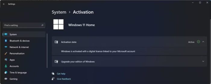 Activation Key Not Working Windows 11