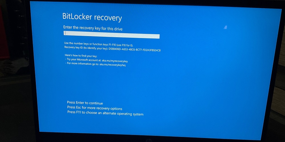 Bitlocker Keeps Asking For Recovery Key