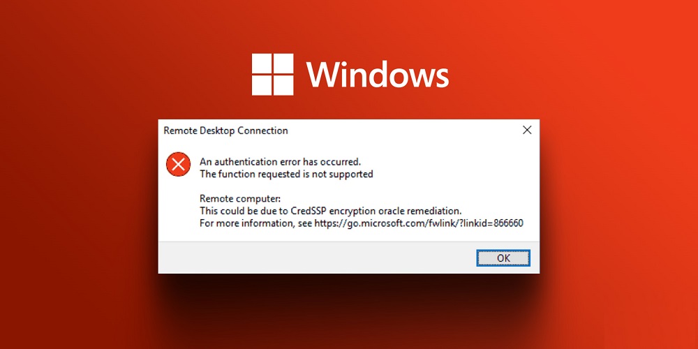Remote Desktop Authentication Error