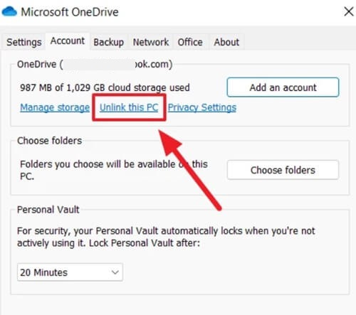 Disable Microsoft OneDrive