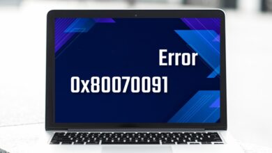 Error 0x80070091