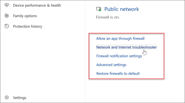 Windows Unidentified Network Error