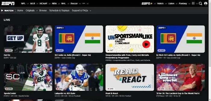 Free Sports Streaming Sites